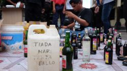 Polisi Barru Amankan Puluhan Liter Miras Ballo Siap Edar