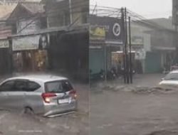 Hujan Deras Sebabkan Banjir Rendam Ruas Jalan di Kabupaten Barru